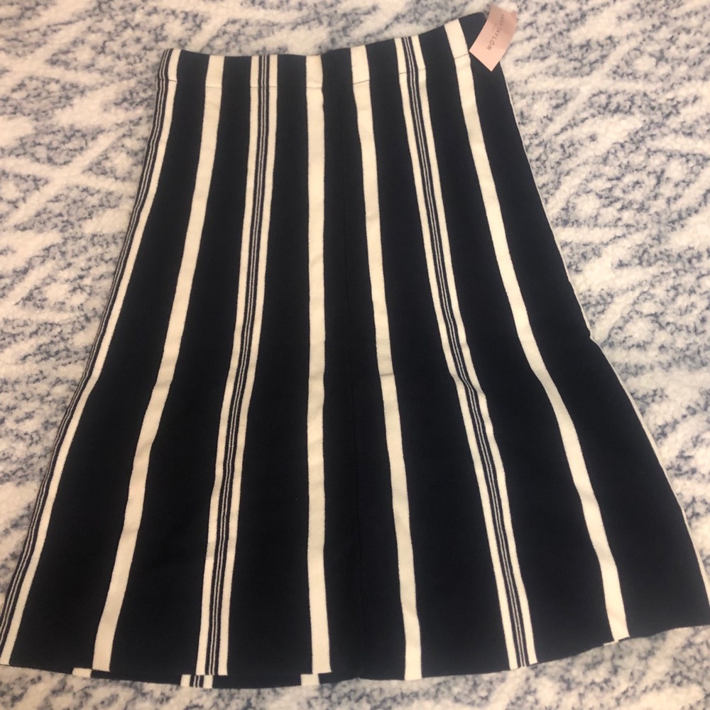 Never worn new with tags loft striped skirt